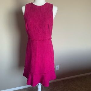 J. Crew pink tweed sheath dress